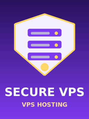 Secure VPS shield icon